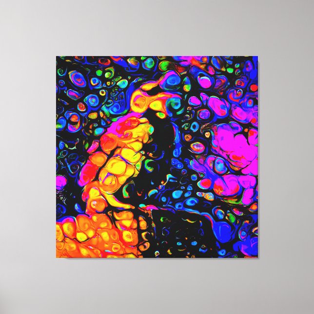 The Lonely Bird 4:  Liquid Art Style  Canvas Print (Front)