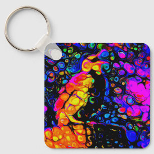 The Lonely Bird 4: Liquid Art Style Keychain