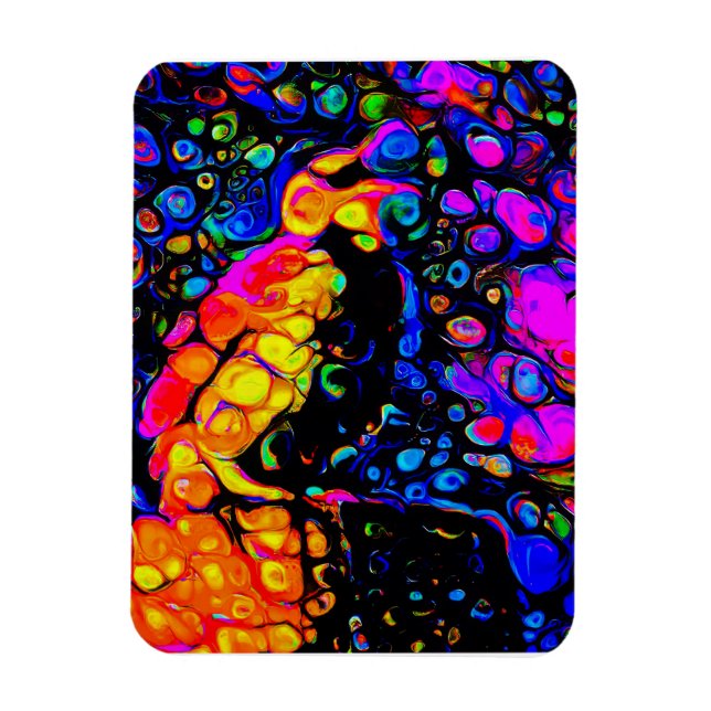 The Lonely Bird 4:  Liquid Art Style  Magnet (Vertical)