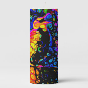 The Lonely Bird 4: Liquid Art Style Pillar Candle