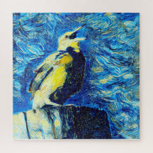 The Lonely Bird VanGogh Style 