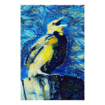 The Lonely Bird VanGogh Style