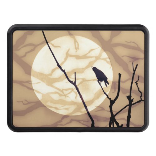 The Lonely Crow Full Moon Branch Shadows Hitch Cover