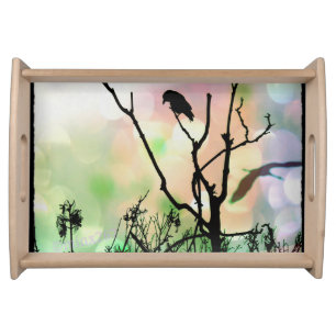 The Lonely Crow Serving Tray
