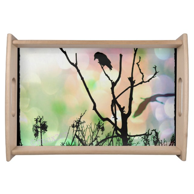 The Lonely Crow Serving Tray (Front)