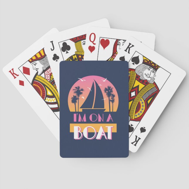 The Lonely Island - I'm On A Boat Poker Cards (Back)
