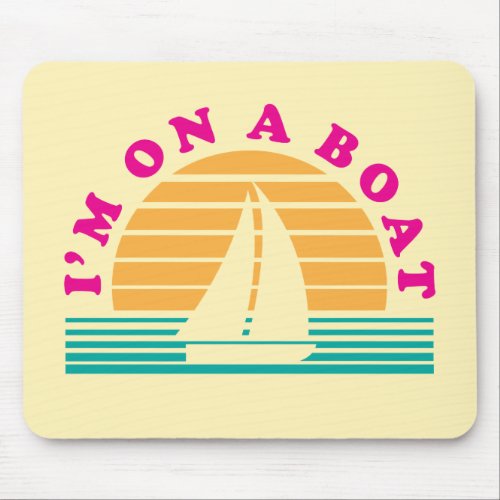 The Lonely Island On A Boat Mouse Pad