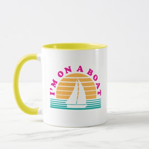 The Lonely Island On A Boat Mug