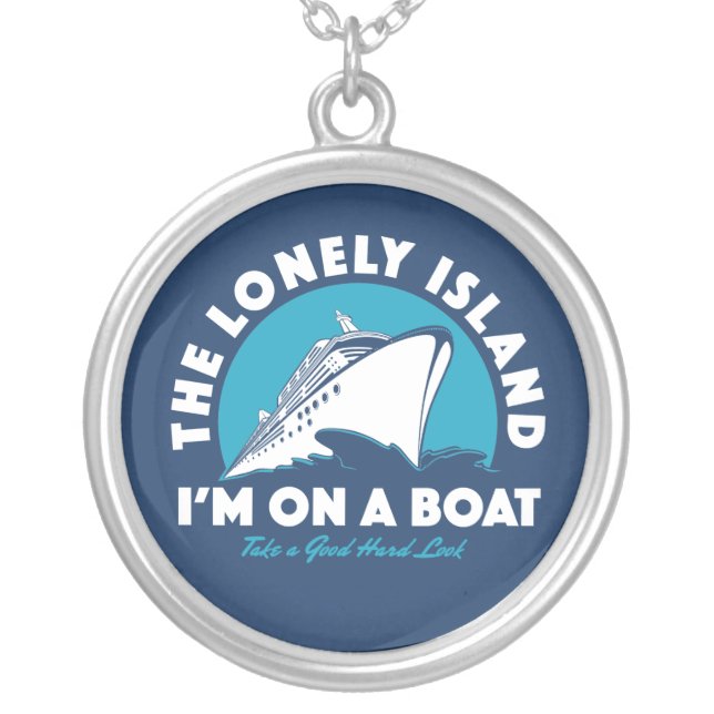 The Lonely Island - Take A Look Silver Plated Necklace (Front)