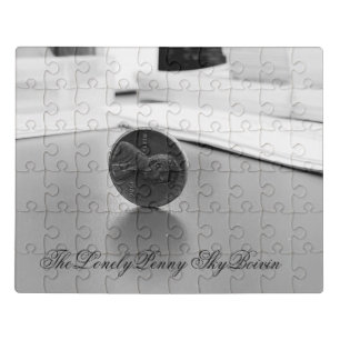 the lonely penny canvas print jigsaw puzzle