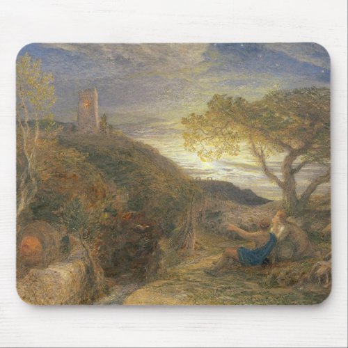 The Lonely Tower 1868 wc  bodycolour and gum a Mouse Pad
