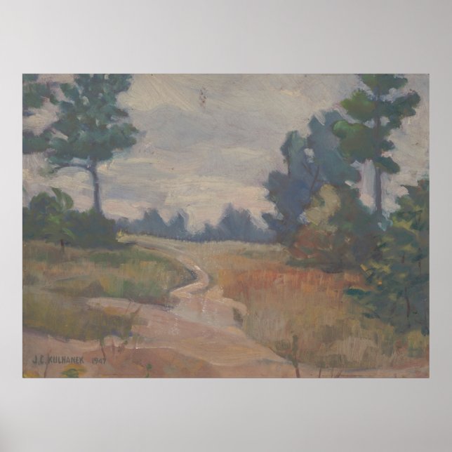 The Lonely Trail – Kulhanek Western Scene Poster (Front)