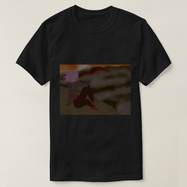 the long dark Long  T-Shirt (Design Front)