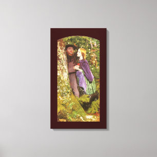 The Long Engagement by Arthur Hughes, Vintage Art Canvas Print