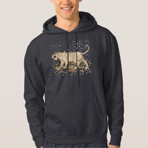 The long_fanged lioness with a terrifying open mou hoodie