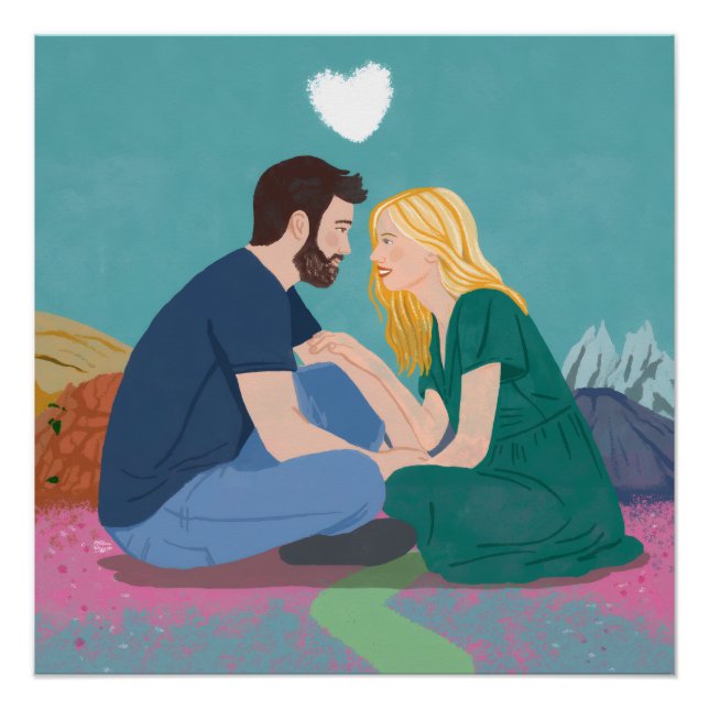 The long journey of respect Romantic Digital Pos Poster (Front)