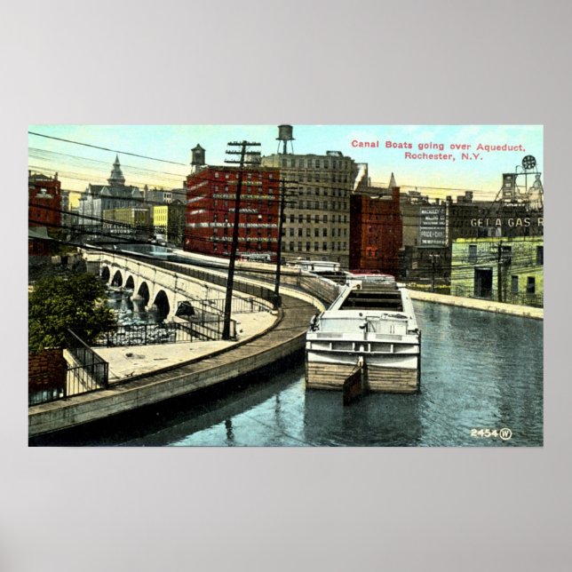 The longest aqueduct on the Erie Canal Poster (Front)