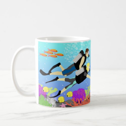 The Longest Holiday by Paige Toon _ Scuba diving Coffee Mug