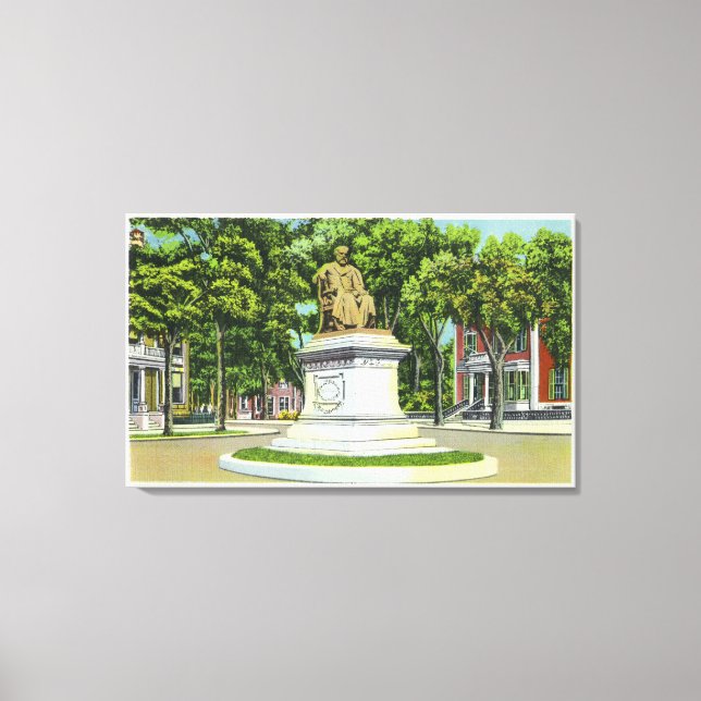 The Longfellow Monument # 2 Canvas Print (Front)