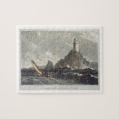 The longships lighthouse of Lands End Cornwall f Jigsaw Puzzle