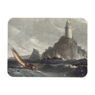 The longships lighthouse of Lands End, Cornwall, f Magnet