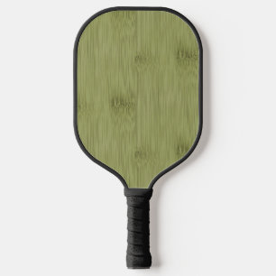 The Look of Bamboo in Olive Moss Green Wood Grain Pickleball Paddle
