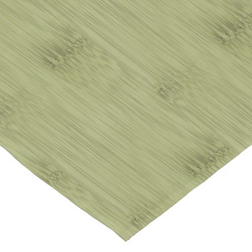 The Look of Bamboo in Olive Moss Green Wood Grain Short Table Runner