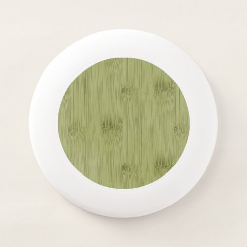 The Look of Bamboo in Olive Moss Green Wood Grain Wham_O Frisbee