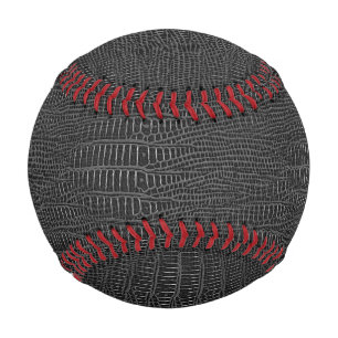 The Look of Black Realistic Alligator Skin Baseball
