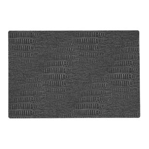 The Look of Black Realistic Alligator Skin Placemat