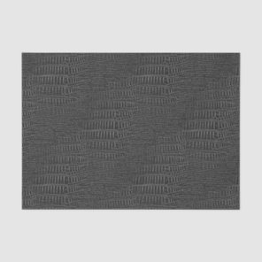 The Look of Black Realistic Alligator Skin Tissue Paper