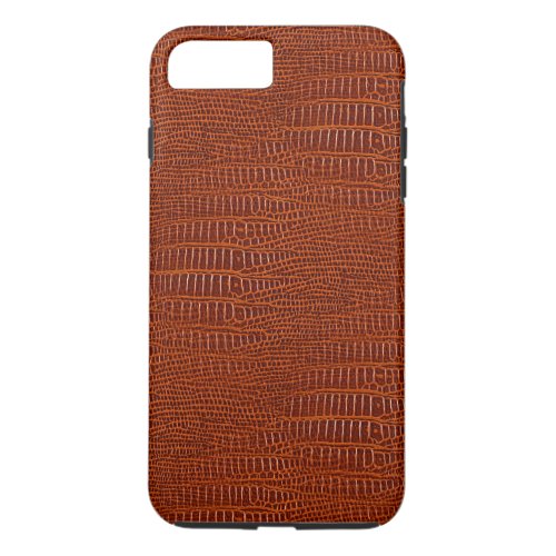 The Look of Brown Realistic Alligator Skin iPhone 8 Plus7 Plus Case