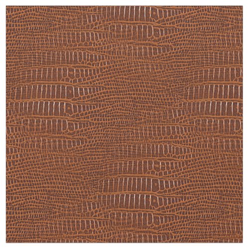 The Look of Brown Realistic Alligator Skin Fabric