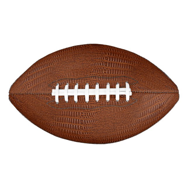 The Look of Brown Realistic Alligator Skin Football (Front)