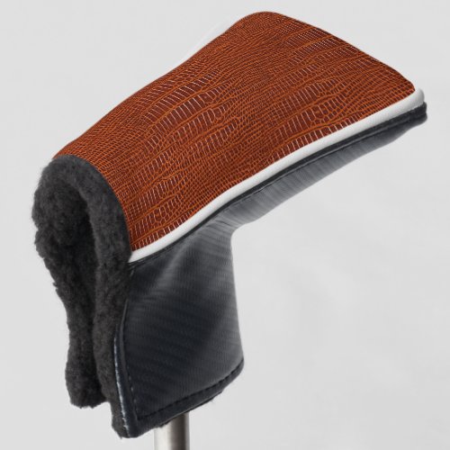 The Look of Brown Realistic Alligator Skin Golf Head Cover