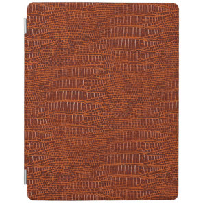 The Look of Brown Realistic Alligator Skin iPad Smart Cover