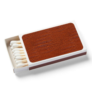 The Look of Brown Realistic Alligator Skin  Matchboxes