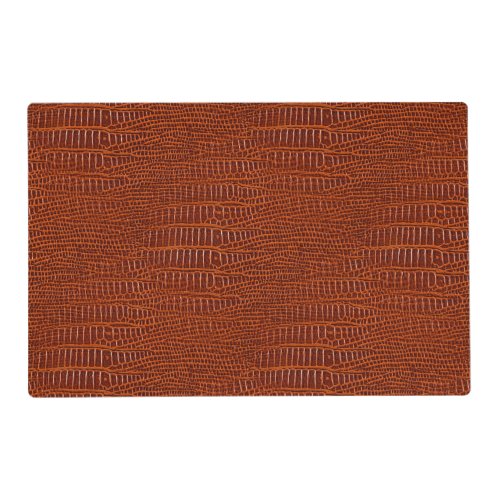 The Look of Brown Realistic Alligator Skin Placemat