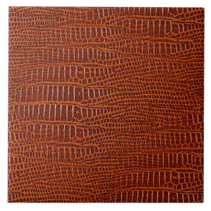 The Look of Brown Realistic Alligator Skin Tile