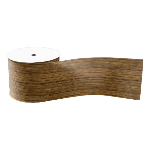 The Look of Driftwood Oak Wood Grain Texture Grosgrain Ribbon