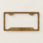 The Look Of Driftwood Oak Wood Grain Texture License Plate Frame at Zazzle