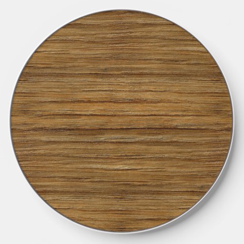 The Look of Driftwood Oak Wood Grain Texture Wireless Charger