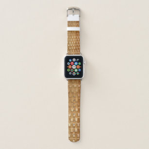 The Look of Lacquer Wicker Basketweave Texture Apple Watch Band