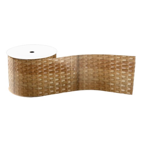 The Look of Lacquer Wicker Basketweave Texture Grosgrain Ribbon