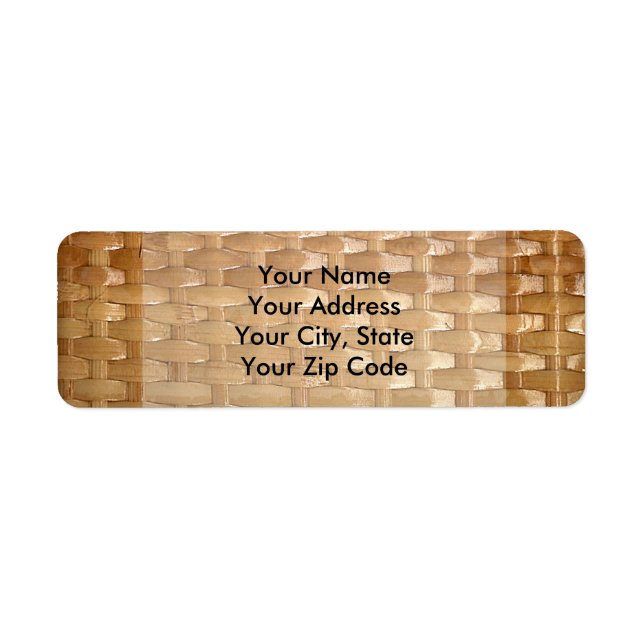 The Look of Lacquer Wicker Basketweave Texture Label (Front)