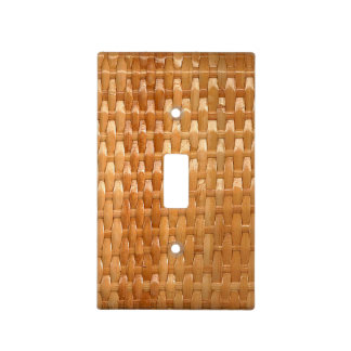 The Look of Lacquer Wicker Basketweave Texture Light Switch Cover