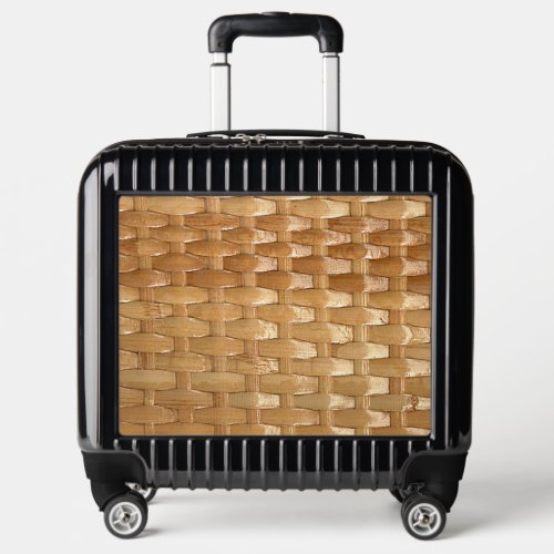 The Look of Lacquer Wicker Basketweave Texture  Luggage