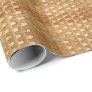 The Look of Lacquer Wicker Basketweave Texture Wrapping Paper