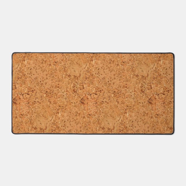 The Look of Macadamia Cork Burl Wood Grain  Desk Mat (Front)