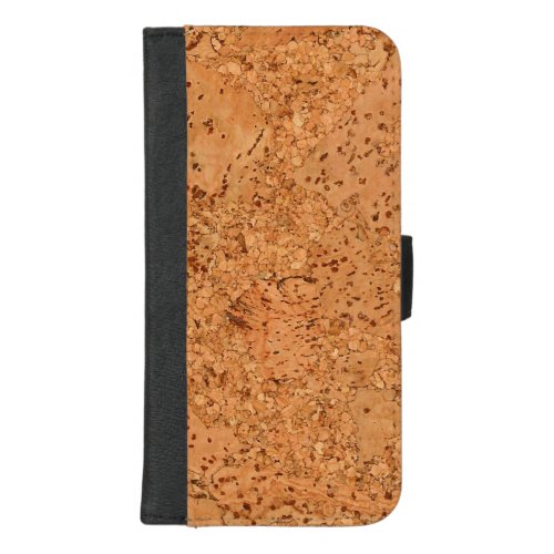 The Look of Macadamia Cork Burl Wood Grain iPhone 87 Plus Wallet Case
